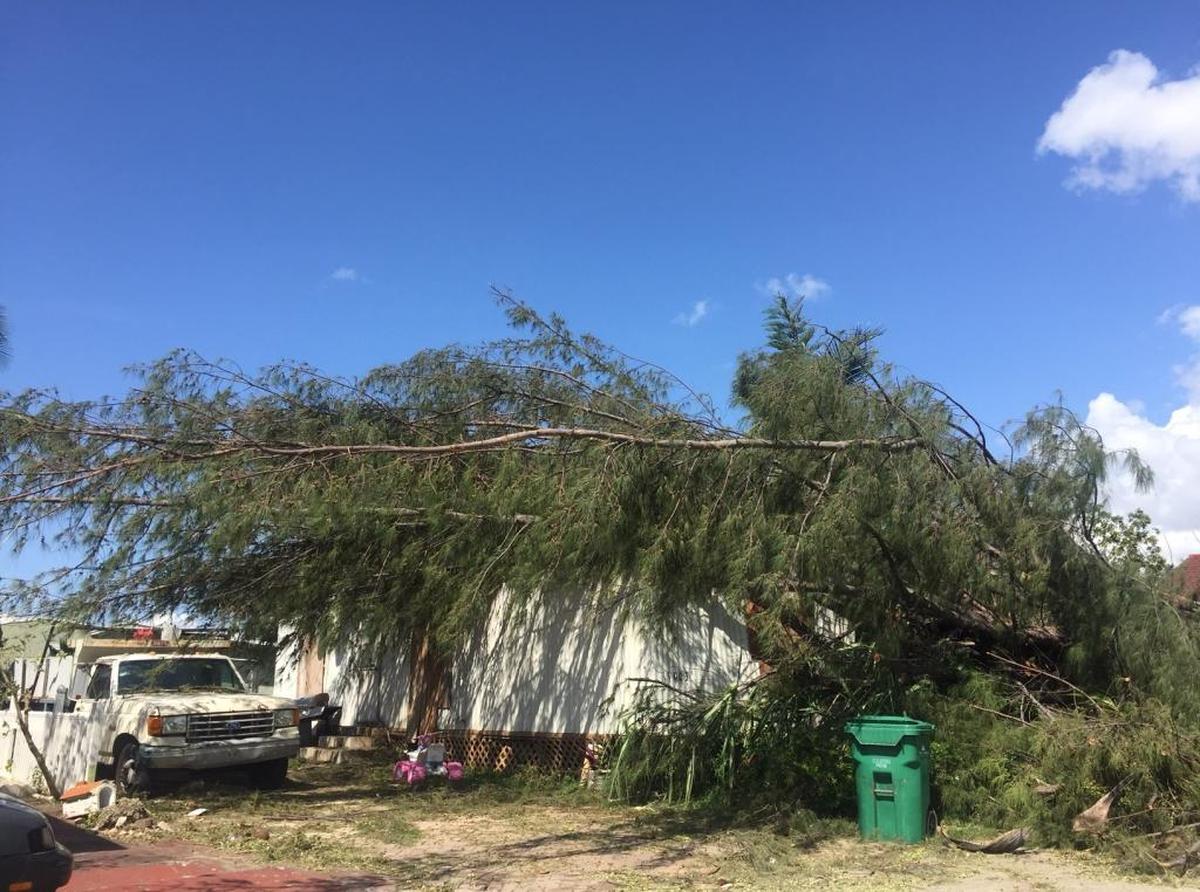 La casa rodante está en la 11003 NW Flagler Terrace.