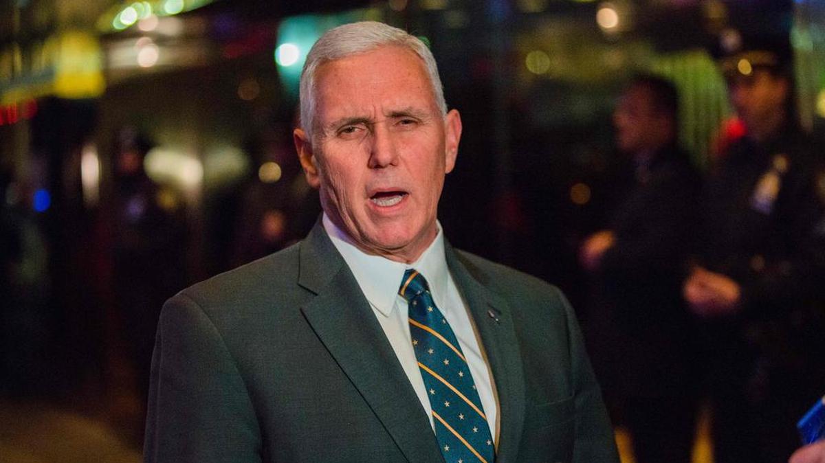El vicepresidente electo Mike Pence.