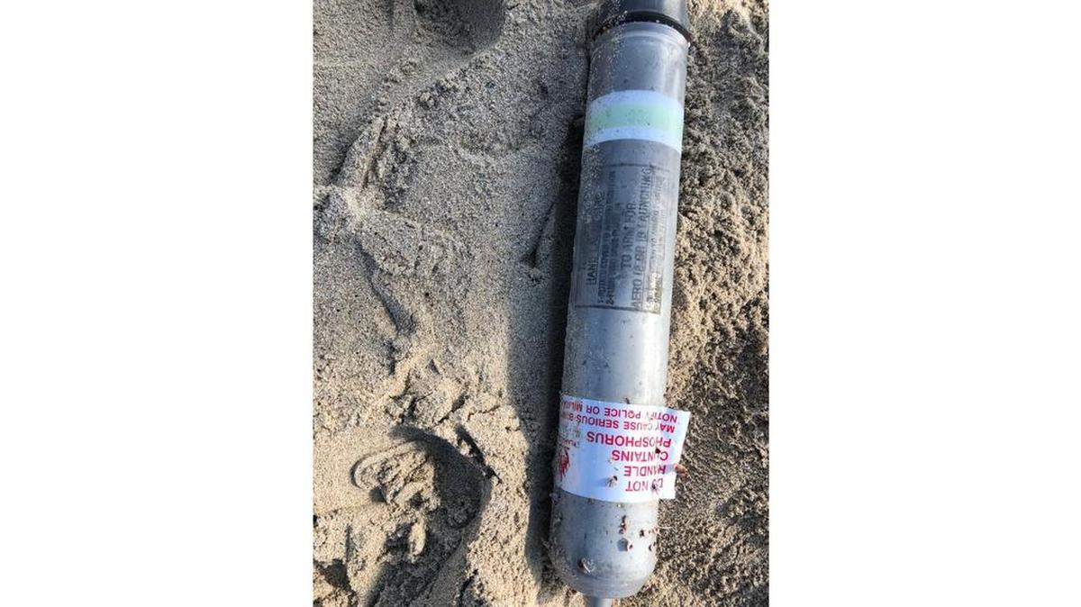 Dispositivo encontrado este miércoles 27 de diciembre de 2017 en Miami Beach.