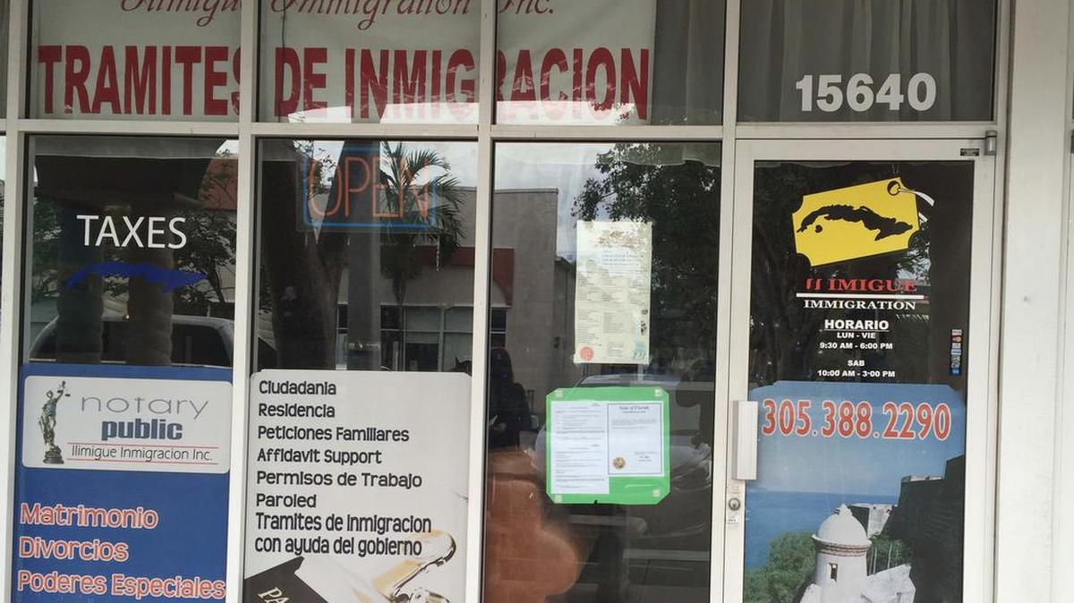 Ilimigue Inmigration, agencia de viajes a Cuba en Kendall, ha cerrado el negocio dejando a decenas sin pasaportes.