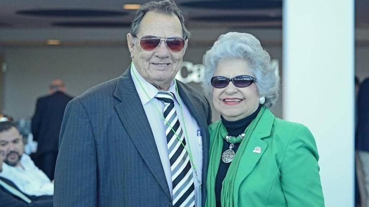 La empresaria Martha Lima con su esposo Eugenio Llamera.