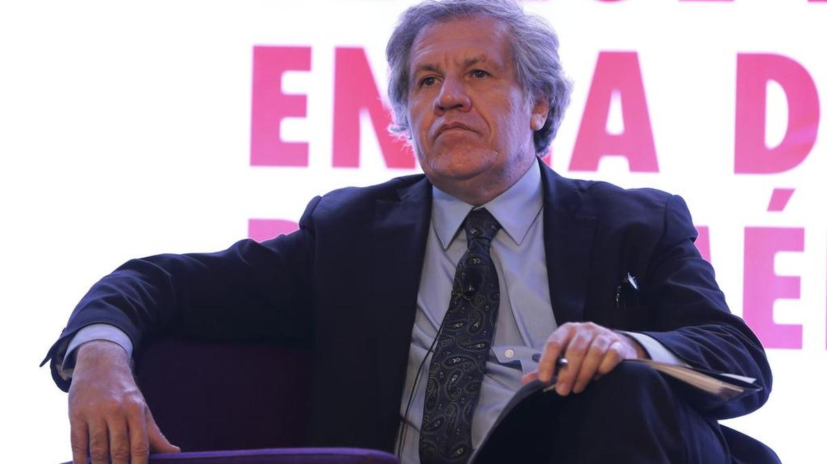 El secretario general de la Organización de Estados Americanos (OEA), Luis Almagro, participa el jueves 30 de marzo de 2017 en Ciudad de México (México).