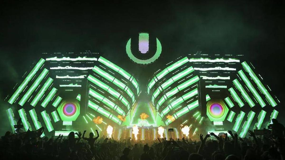 Imagen del Ultra Music Festival en downtown Miami.