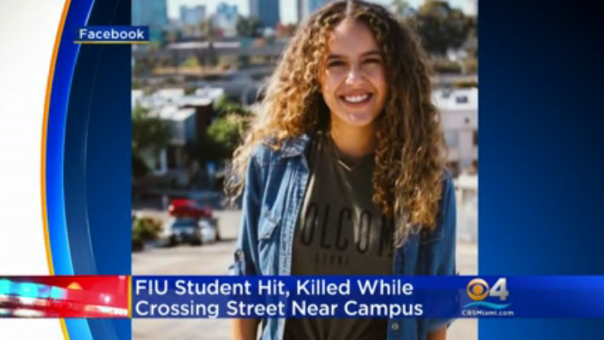 Alexis Dale, de 18 años, falleció tras ser atropellada el domingo en intersección de la calle 8 y la avenida 109 del SW, cerca de la Universidad Internacional de Florida.