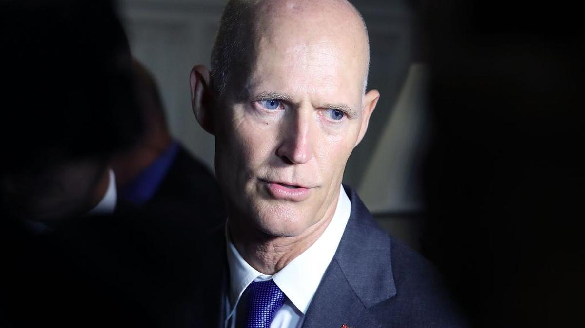El gobernador de Florida, Rick Scott, en una reunión con congresistas en Washington D.C. el 14 de septiembre de 2016.