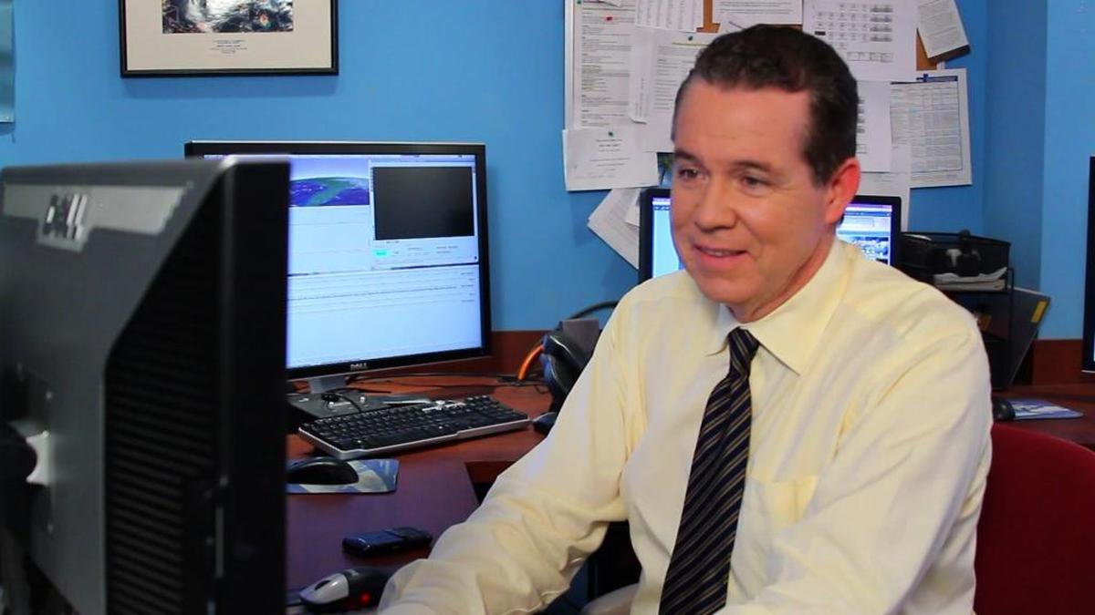 El meteorólogo John Morales, también prensentador de televisión.