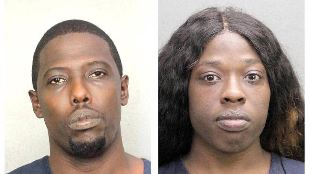 Larry Haynes y Amber McCray, detenidos el 24 de junio de 2016 por la muerte de Za'mya Williams