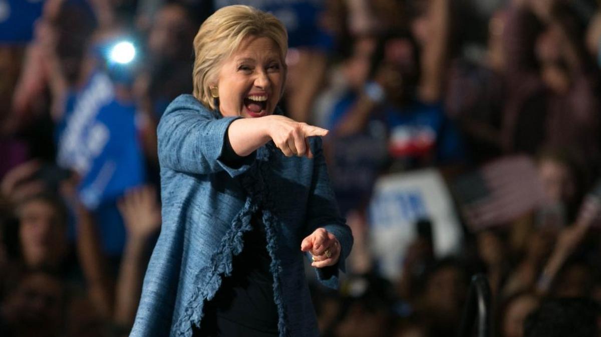 Hillary Clinton habla en el Centro de Convenciones del condado Palm Beach en West Palm Beach, Florida, el 15 de marzo.