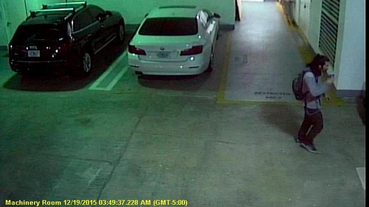 Imagen del sospechoso tomada por las cámaras de seguridad