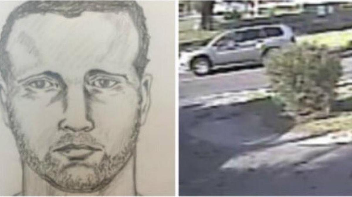 Los agente divulgaron un boceto del hombre que buscan, así como el vehículo en el que se trasladaba.