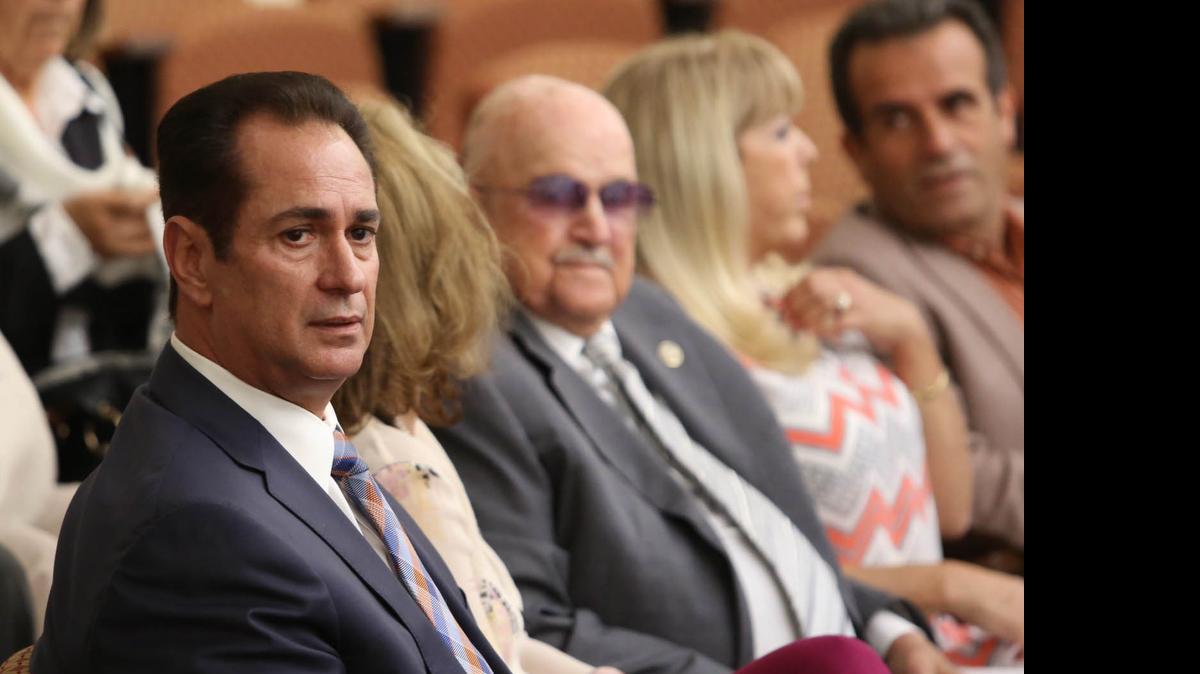 
El alcalde de Sweetwater, José Díaz, asiste a la Corte de Apelaciones de Florida el martes.
