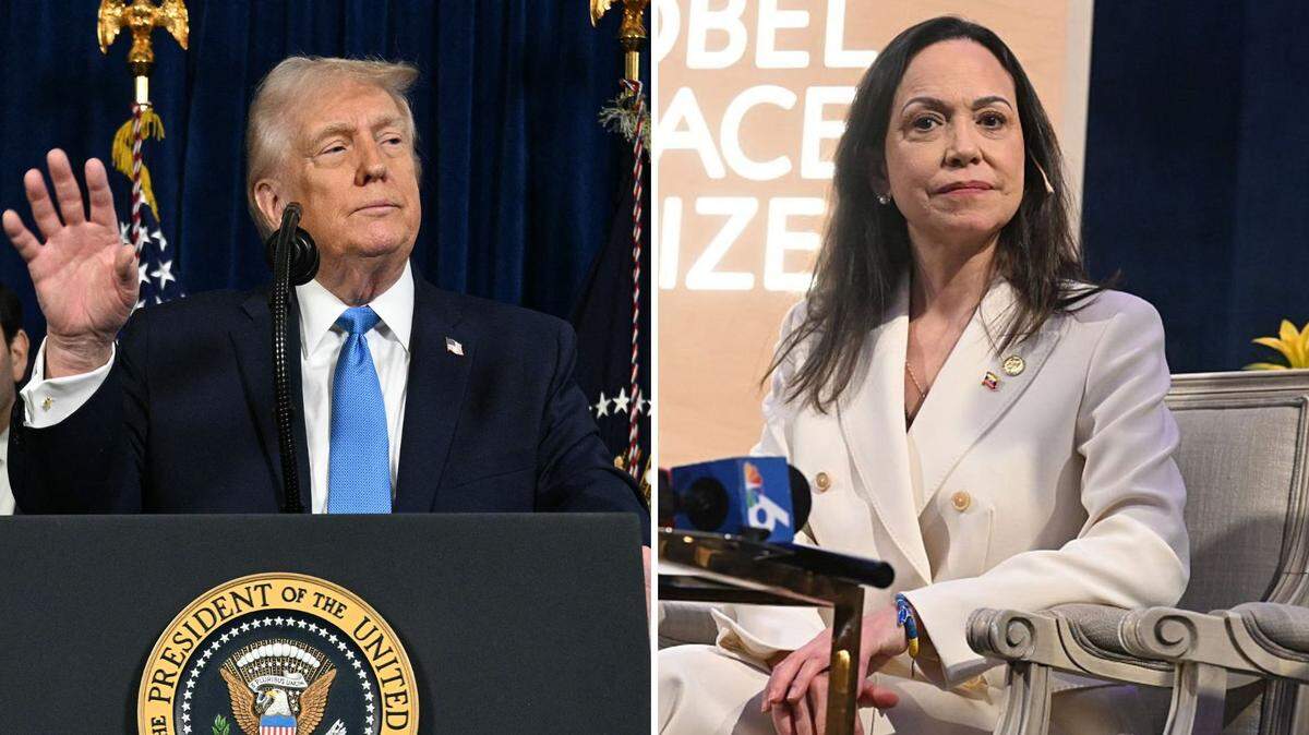 El presidente de Estados Unidos Donald Trump planea reunirse con la líder de la oposición venezolana María Corina Machado.