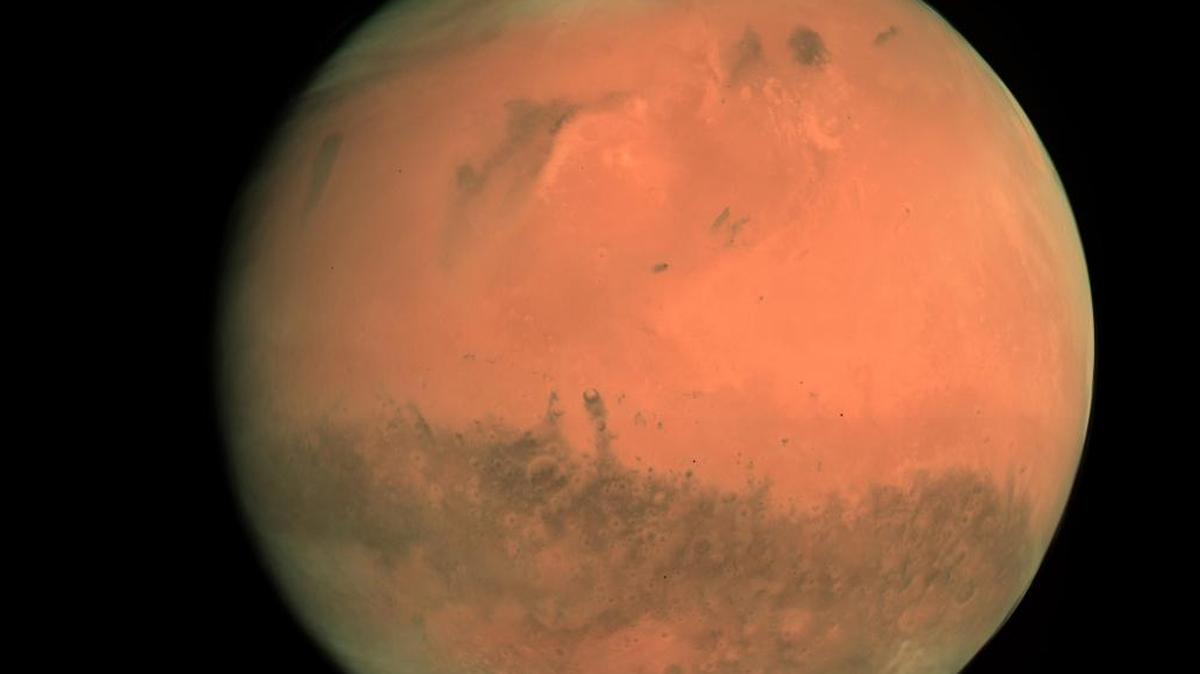 Imagen de Marte tomada por la sonda espacial Rosetta en el 2007.