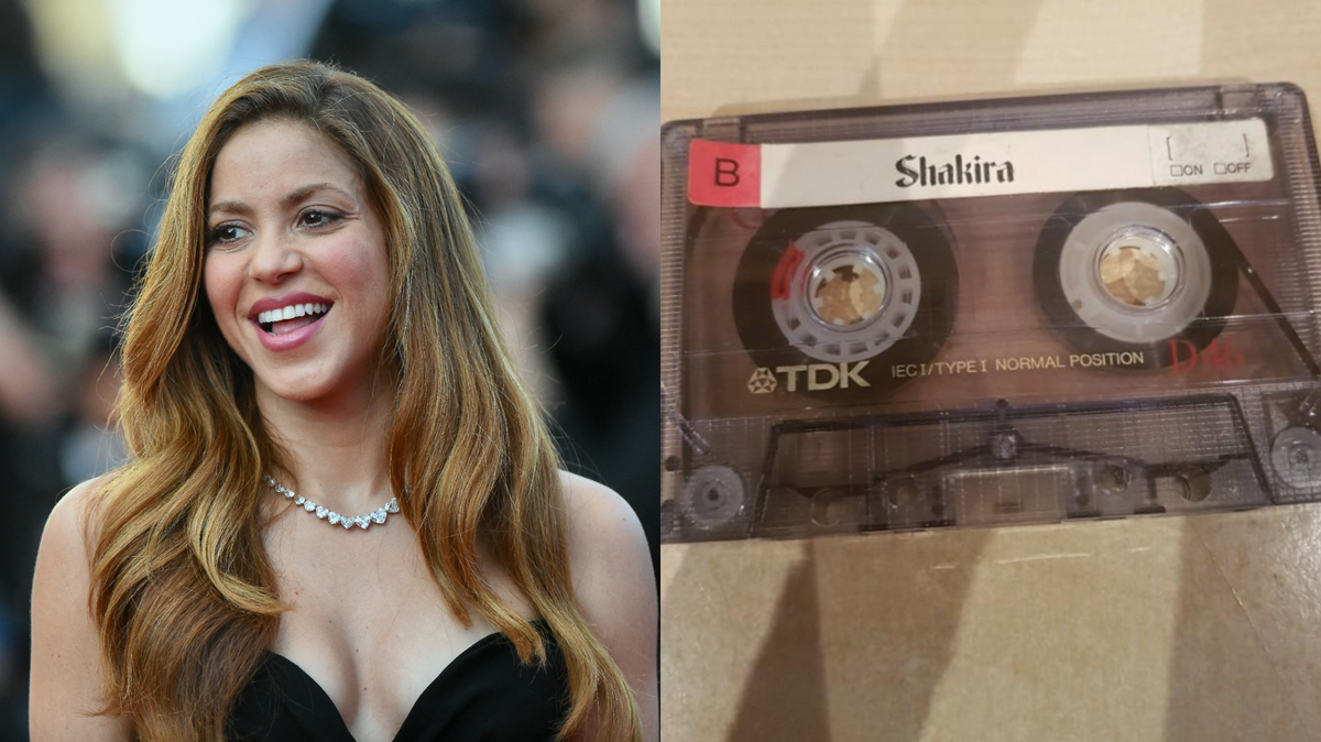 Un agente español rechazó representar a Shakira a inicios de su carrera. Ahora subasta su casete de los 90 -- Izq: Shakira en