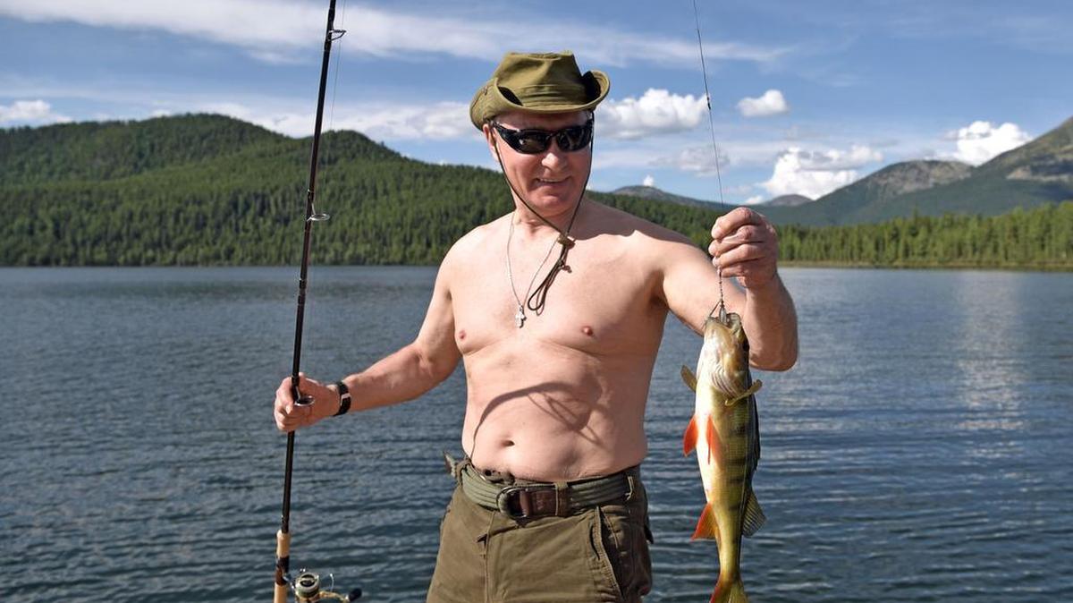 El presidente ruso Vladimir Putin durante sus vacaciones en la región de Tuva, en el sur de Siberia.
