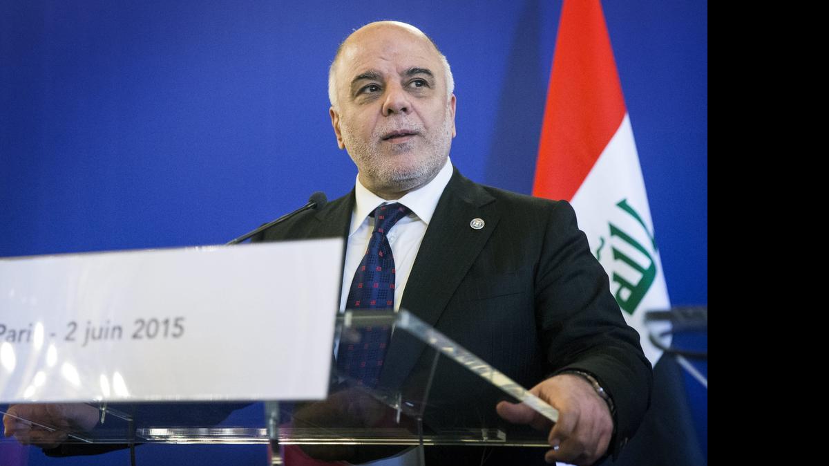 
El primer ministro iraquí, Haidar al Abadi, ofrece una rueda de prensa tras la reunión de ministros de Exteriores de la coalición internacional contra el Estado Islámico para analizar el progreso de la coalición contra este grupo terrorista, en París, Francia, el martes.
