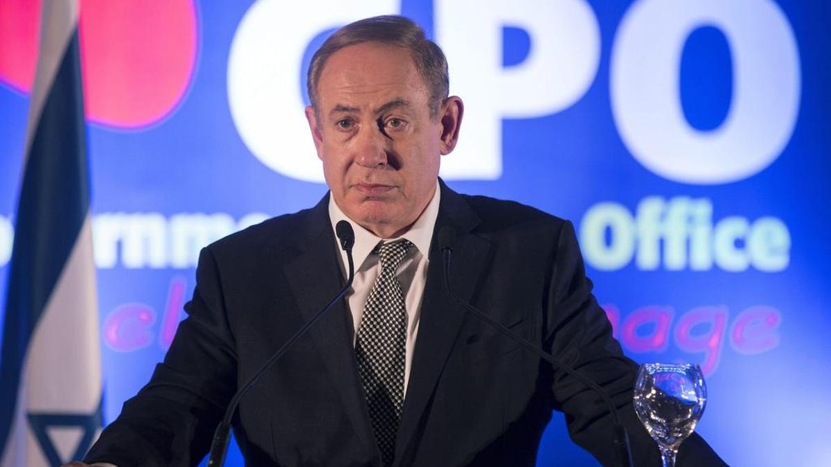 El primer ministro israelí, Benjamín Netanyahu durante un encuentro organizado por el gobierno con los corresponsales extranjeros en Jerusalén, Israel, el 20 de diciembre de 2016.