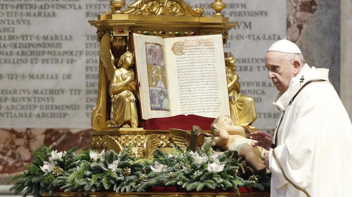 El papa Francisco dirige una Misa para la Fiesta de la Epifanía en la Basílica de San Pedro en el Vaticano, el 6 de enero del 2021.