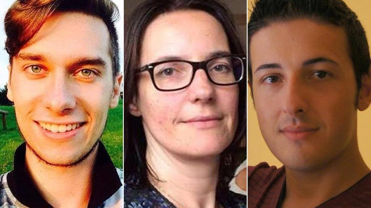 Luca Russo, Elke Vanbockrijck y Bruno Gulotta