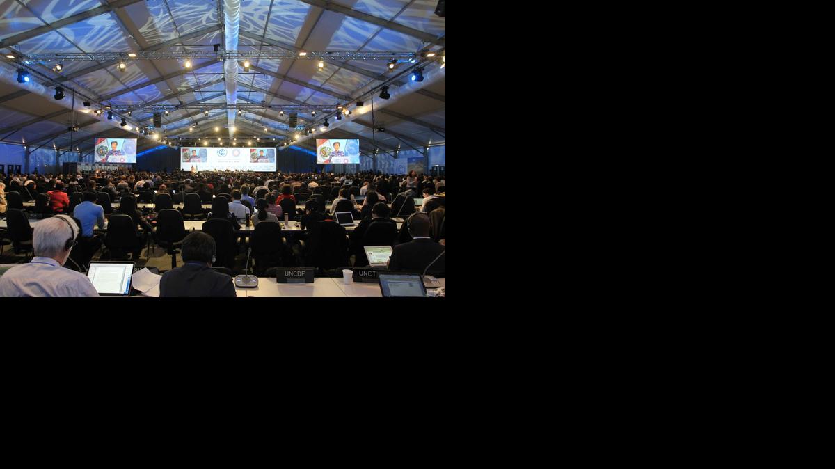 
La vigesima Conferencia Mundial sobre el Cambio Climático (COP20) que se realiza en Lima, la capital de Perú.


