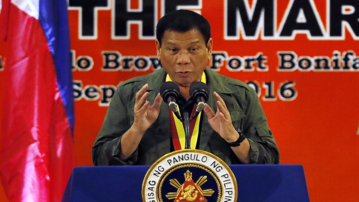 El presidente de Filipinas, Rodrigo Duterte.