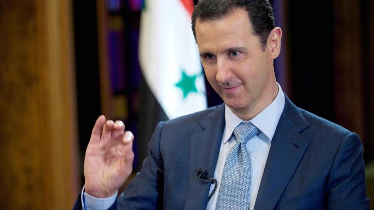 El presidente de Siria Bashar al Assad durante una entrevista en Damasco.