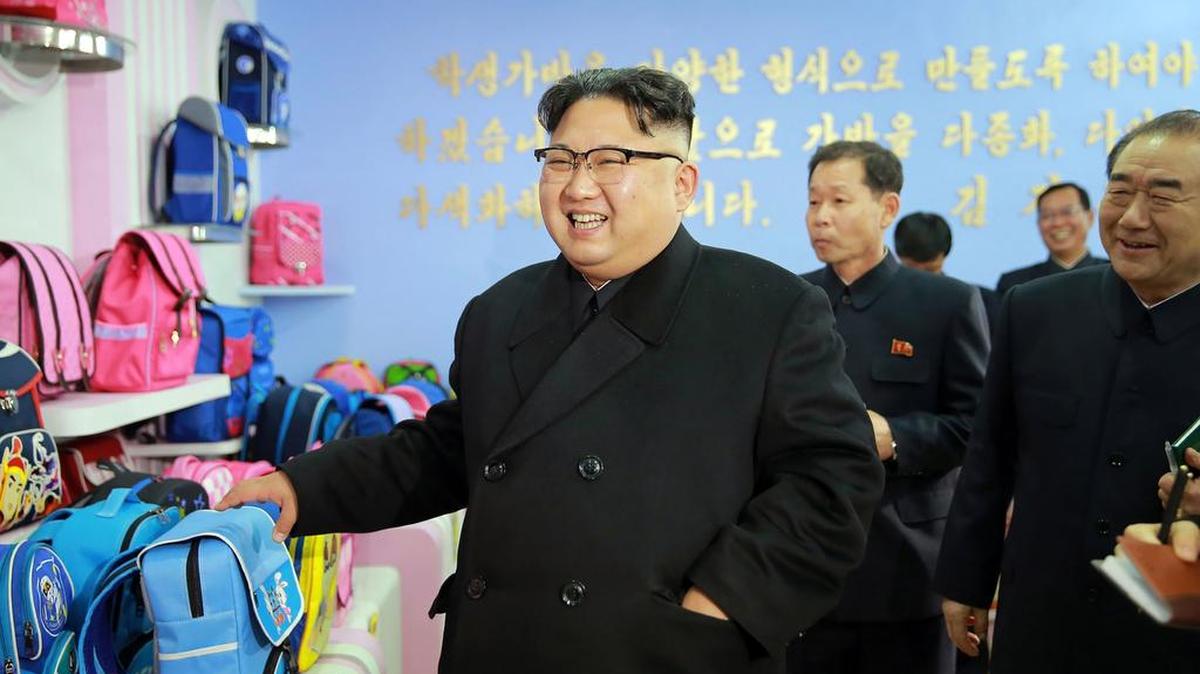 El líder de Corea del Norte, Kim Jong-un en una foto del 5 de enero de 2017.