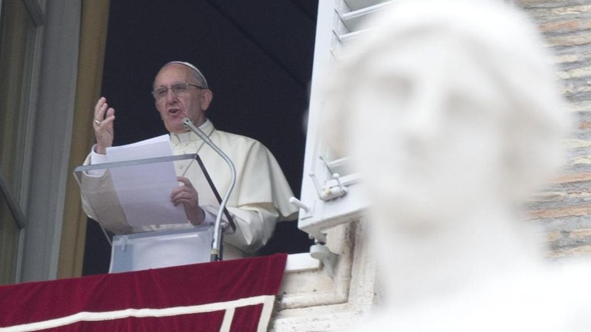 El Papa Francisco durante la misa del domingo 8 de mayo, en el Vaticano.