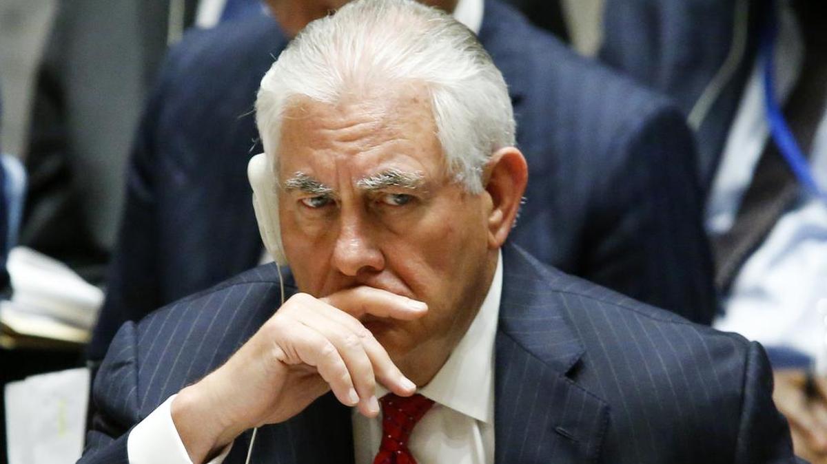 El secretario de Estado Rex Tillerson en su intervención el viernes en Naciones Unidas sobre la amenaza nuclear de Corea del Norte.