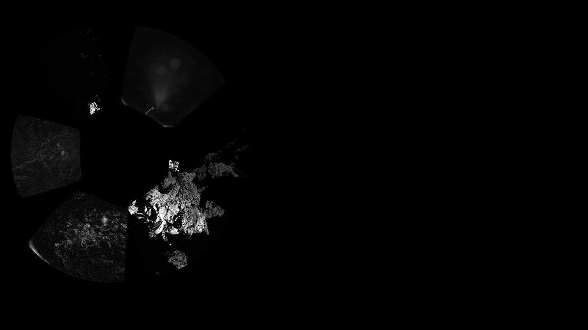 
El robot Philae pasó la noche trabajando en el cometa pero el funcionamiento de sus paneles solares se ve afectado por la falta de exposición a la luz.
