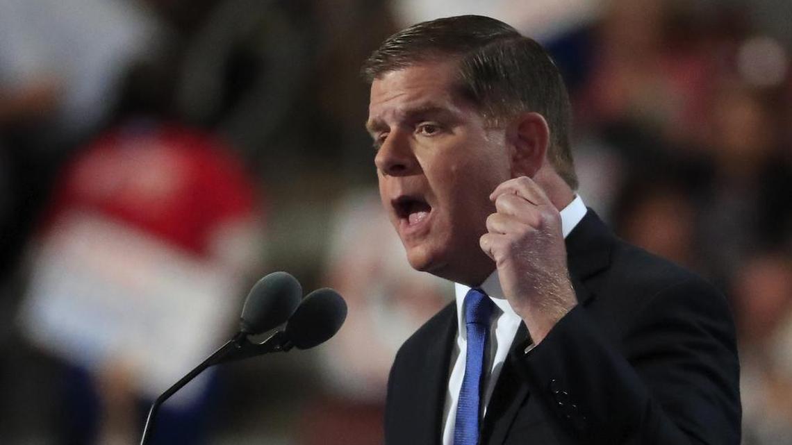 Marty Walsh, who is currently serving as the Secretary of Labor, spoke at the Democratic National Convention in 2016.