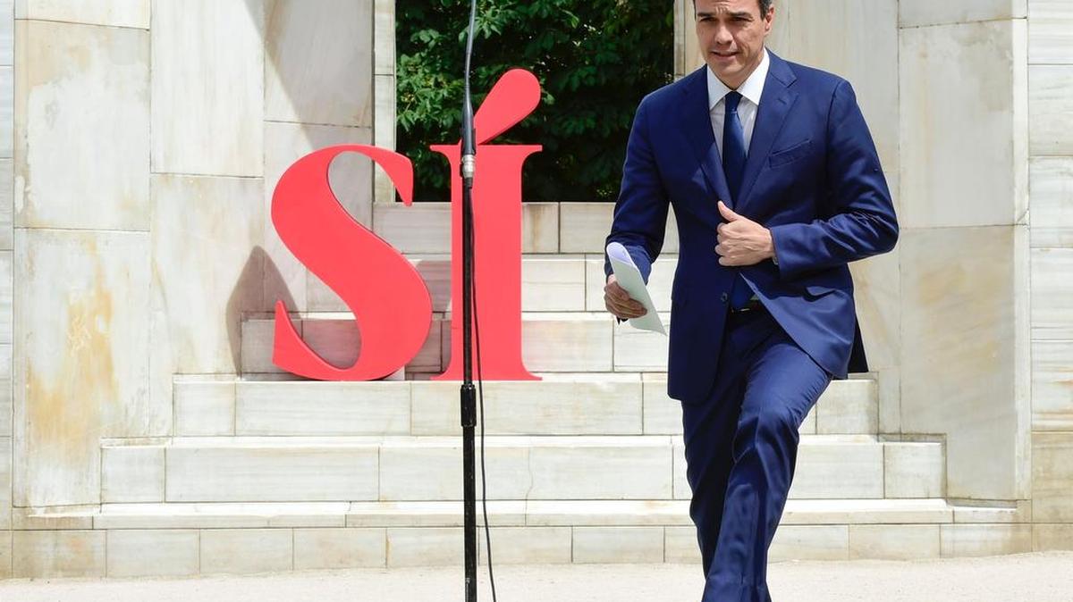 El líder del partido socialista, Pedro Sánchez.