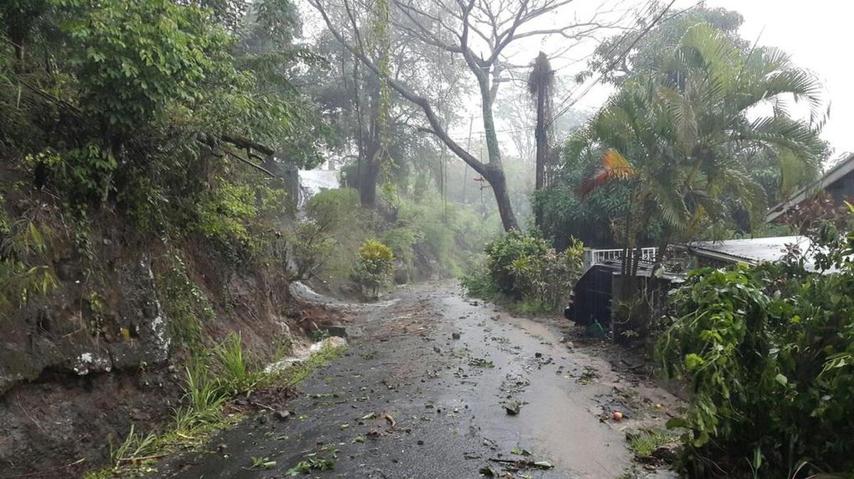 
La destrucción dejada por el paso de Erika por el pequeño territorio caribeño fue de "proporciones épicas", dijo el presidente de Dominica. 
