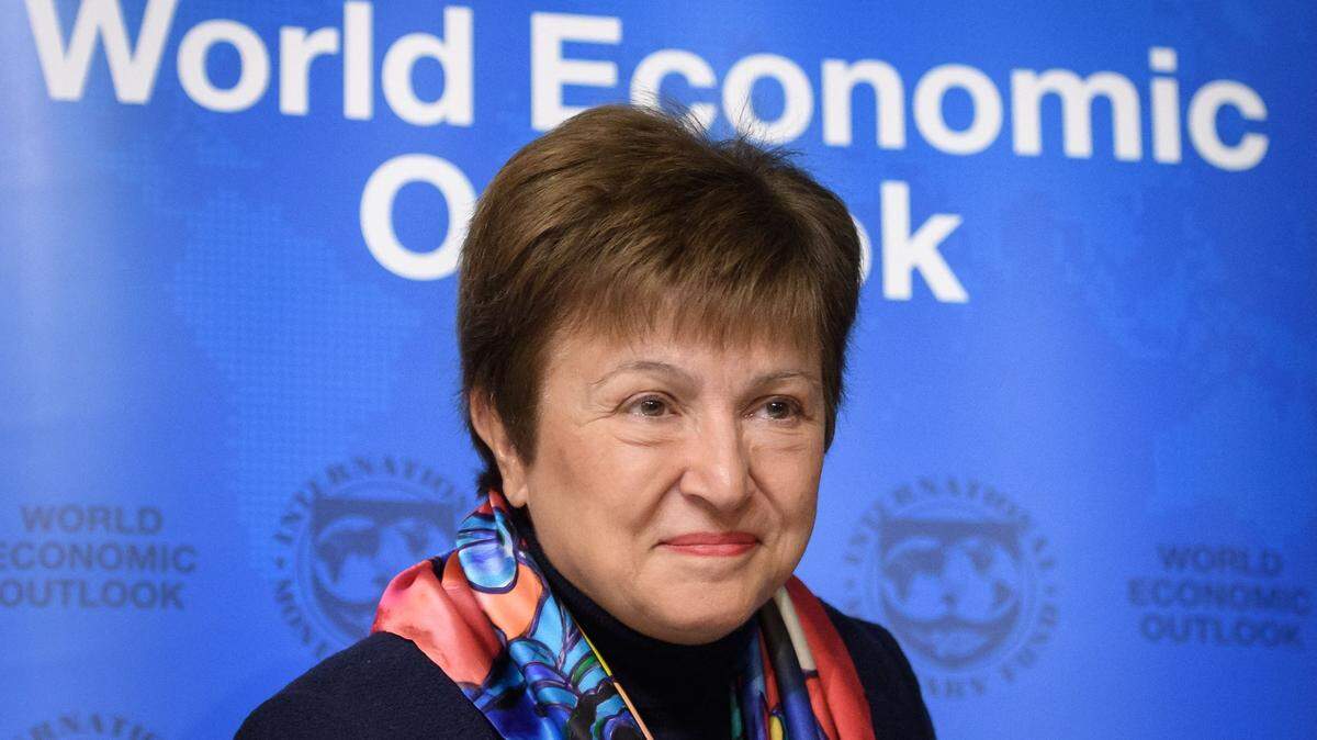 Kristalina Georgieva, directora gerente del Fondo Monetario Internacional, fue acusada de manipular información para favorecer a China cuando era parte del Banco Mundial. En la foto, Georgieva participa en el Foro Económico Mundial el 20 de enero de 2020.