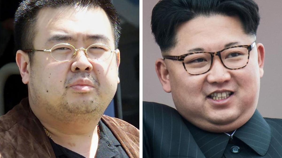Kim Jong-Nam y su hermanastro Kim Jong-Un.