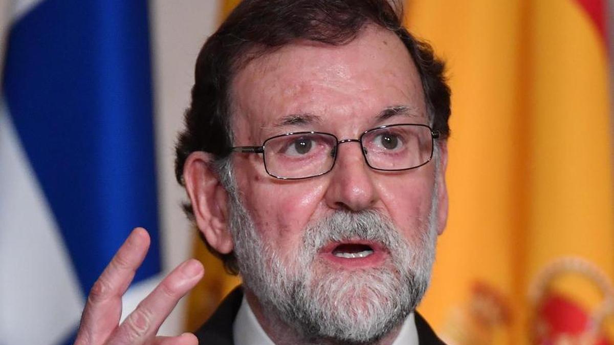 El presidente del Gobierno español, Mariano Rajoy, participa en una rueda de prensa conjunta posterior a la IV Cumbre de los Jefes de Estado o de Gobierno de los Países del Sur de la UE que se celebra el miércoles 10 de enero de 2018, en el palacio Villa Madama en Roma (Italia).