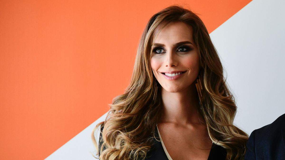 Ángela Ponce, la representante de España para el Miss  Universo 2018, en una entrevista el 24 de julio del 2018 en Madrid.