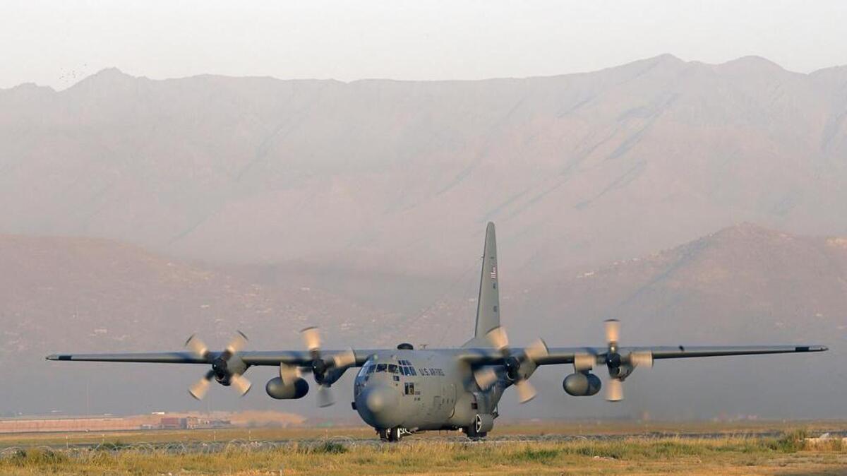 
Un avión Lockheed C 130 Hercules de la Fuerza Aérea de EEUU, similar como el que se estrelló el jueves en Afganistán. 
