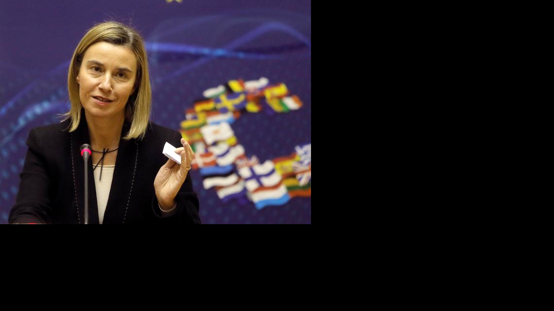 
Federica Mogherini, jefa de la diplomacia europea. 
