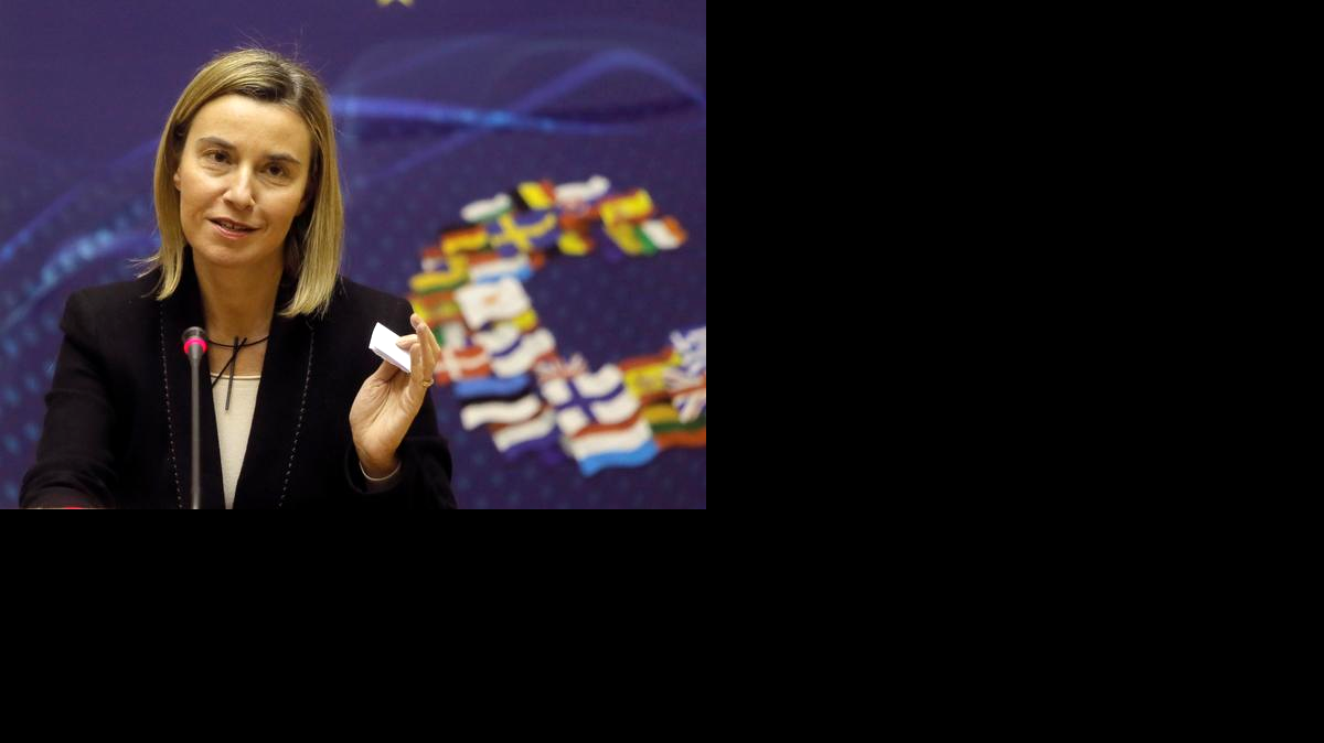 
Federica Mogherini, jefa de la diplomacia europea. 
