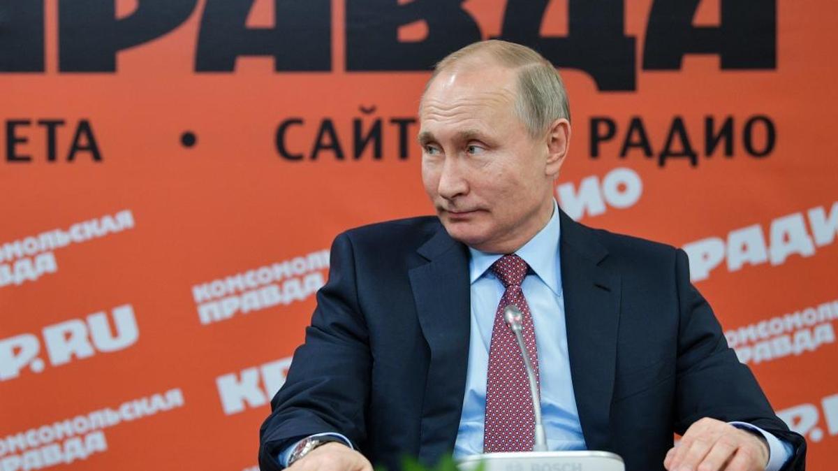El presidente Vladimir Putin durante una reunión el pasado 11 de enero con periodistas rusos en Moscú.