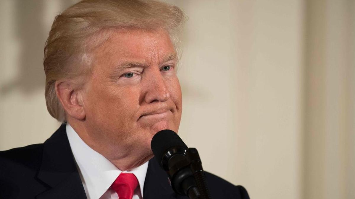 El presidente de Estados Unidos, Donald Trump durante un evento en la Casa Blanca.