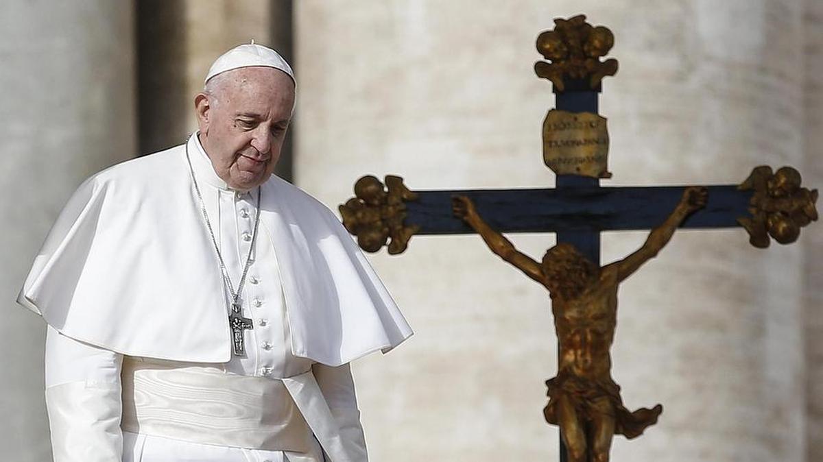 El papa Francisco preside la audiencia general de los miércoles en la plaza de San Pedro en el Vaticano el 21 de noviembre de 2018.