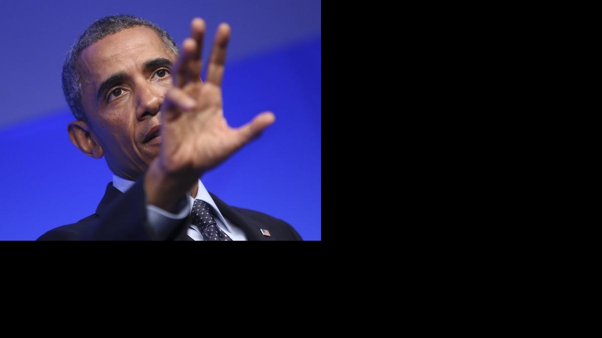 
Obama pronuncia un discurso durante la segunda jornada de la cumbre de la OTAN en el hotel Celtic Manor cerca de Newport, Gales, Reino Unido, el viernes.



