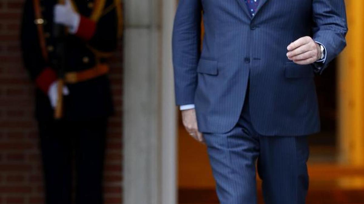 El presidente del Gobierno en funciones, Mariano Rajoy en el Palacio de la Moncloa, el martes.
