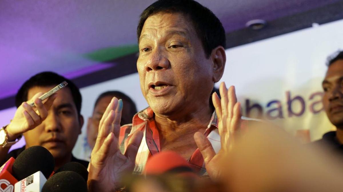El presidente de Filipinas, Rodrigo Duterte. 