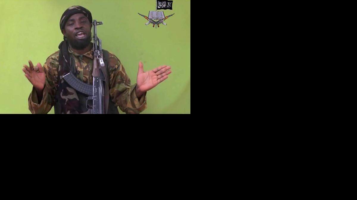 
El líder de la organización terrorista Boko Haram, Abubakar Shekau, en una imagen de video.