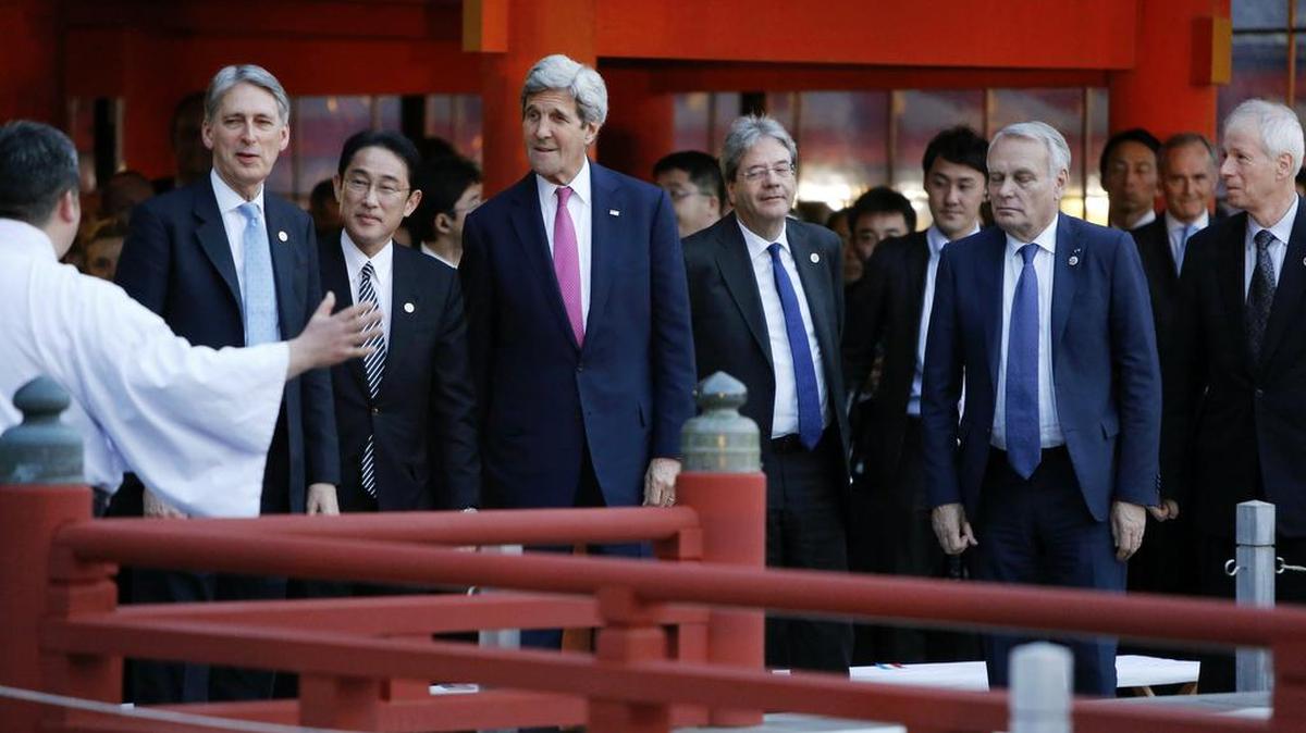 El secretario de Estado estadounidense John Kerry llegó este domingo a Hiroshima para una visita histórica, la primera de un ministro estadounidense desde el ataque nuclear de 1945.