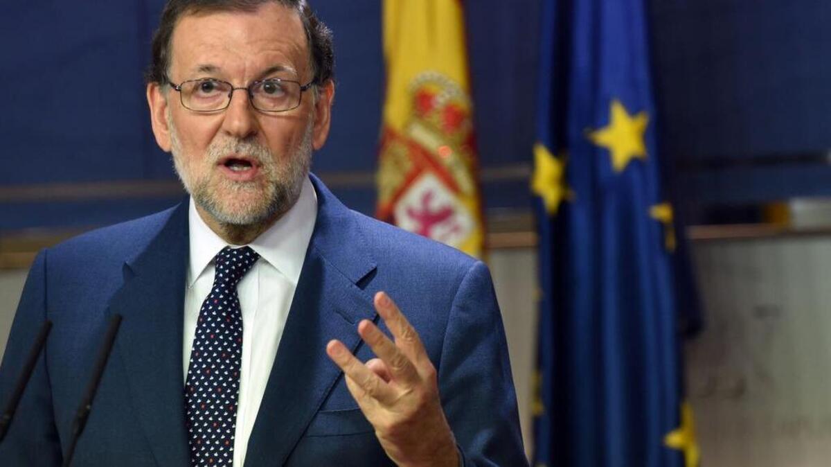 Mariano Rajoy durante una conferencia de prensa el 29 de agosto de 2016.