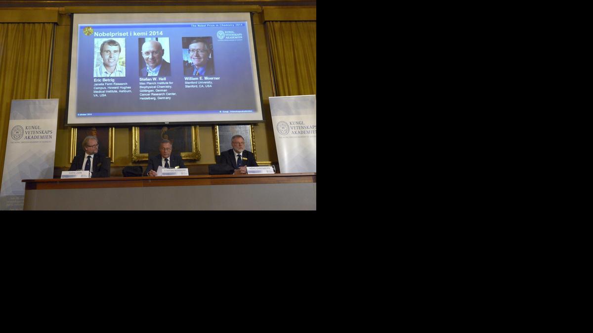 
Los estadounidenses Eric Betzig y William E. Moerner y el alemán Stefan W. Hell han ganado el galardón por desarrollar la microscopia fluorescente, anunció el miércoles la Real Academia de las Ciencias Sueca. 
